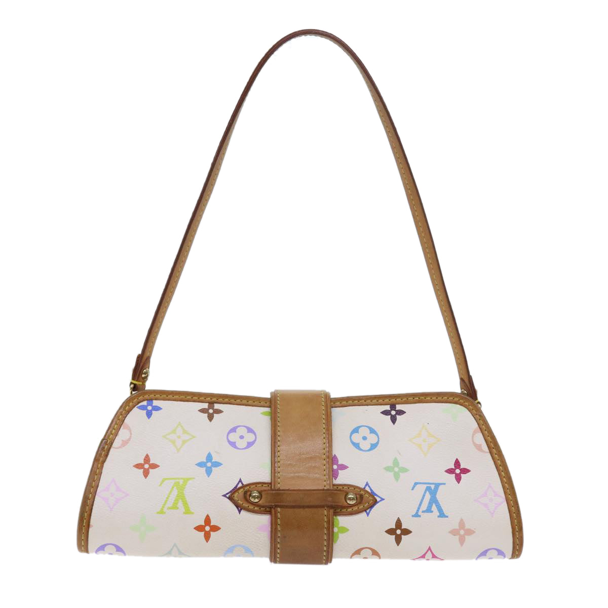 LOUIS VUITTON Monogram Multicolor Shirley Shoulder Bag White M40049 56953