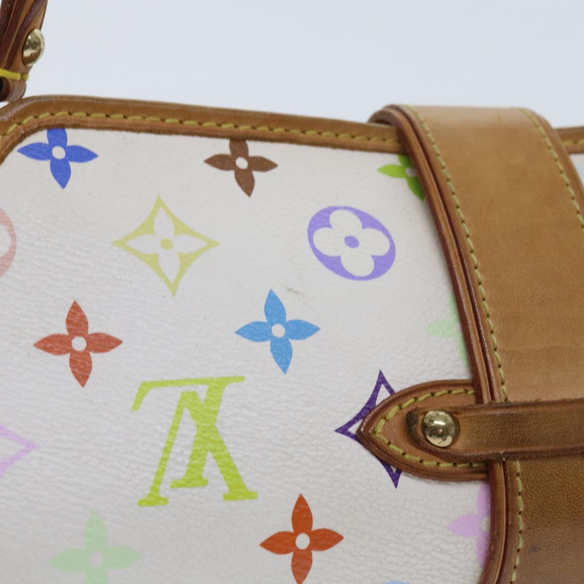 LOUIS VUITTON Monogram Multicolor Shirley Shoulder Bag White M40049 56953