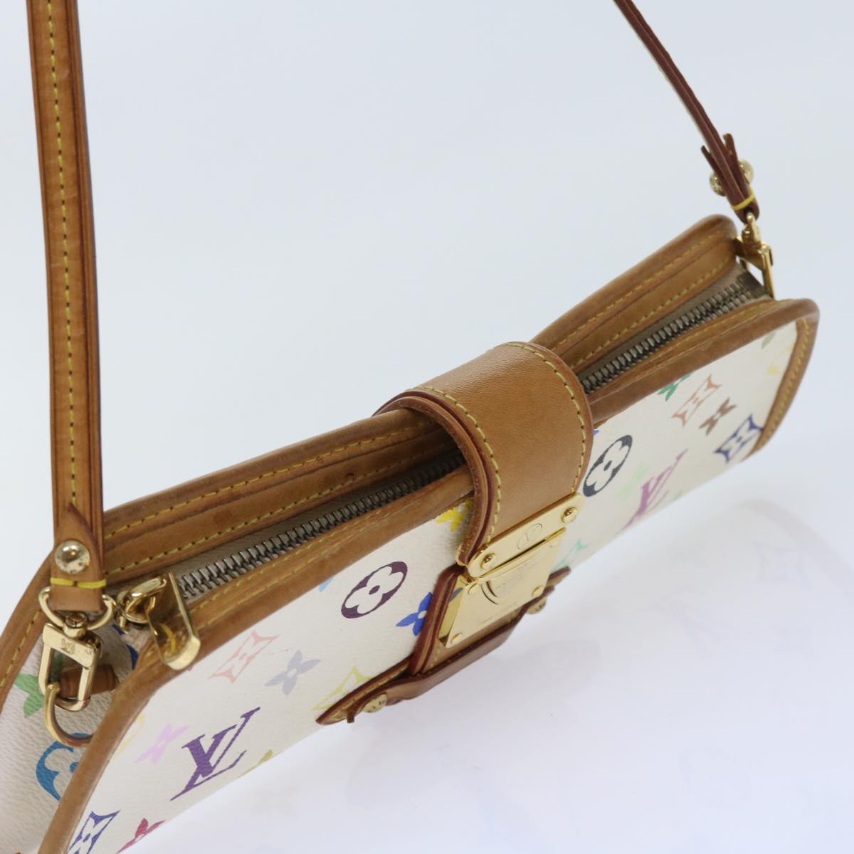 LOUIS VUITTON Monogram Multicolor Shirley Shoulder Bag White M40049 56953
