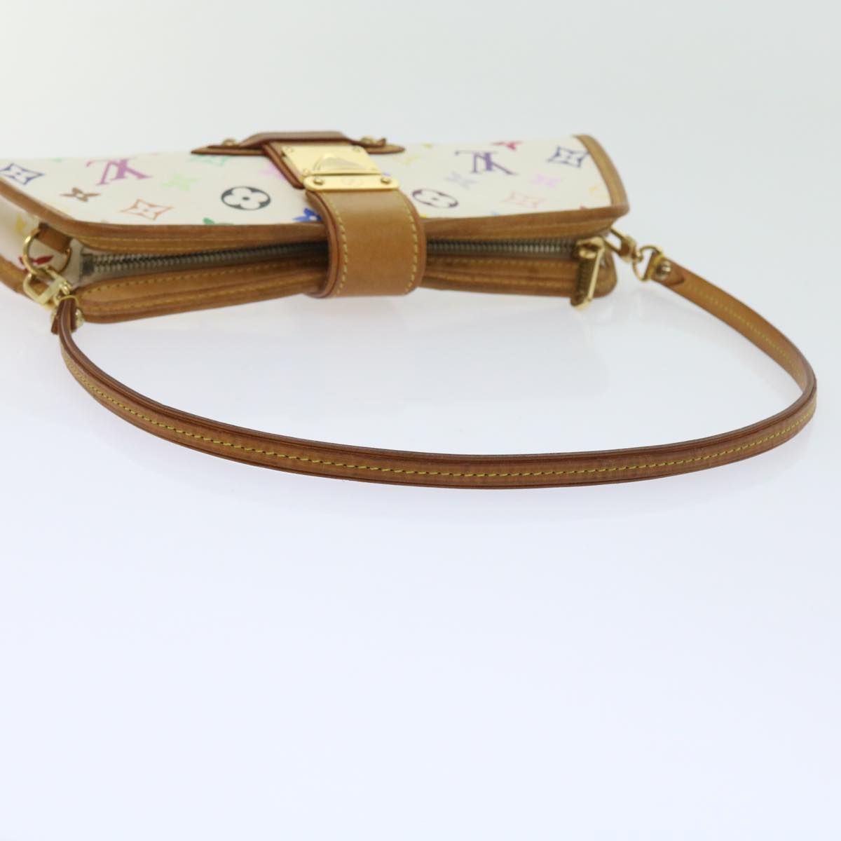 LOUIS VUITTON Monogram Multicolor Shirley Shoulder Bag White M40049 56953