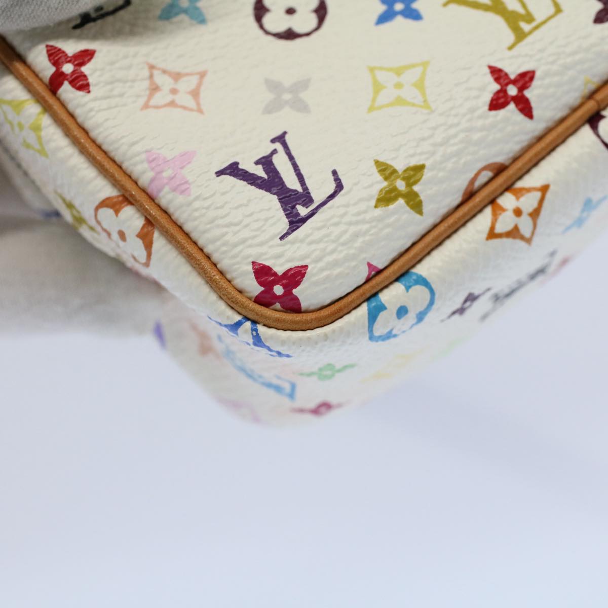 LOUIS VUITTON Monogram Multicolor Trousse Wapity Pouch White M58033 56958