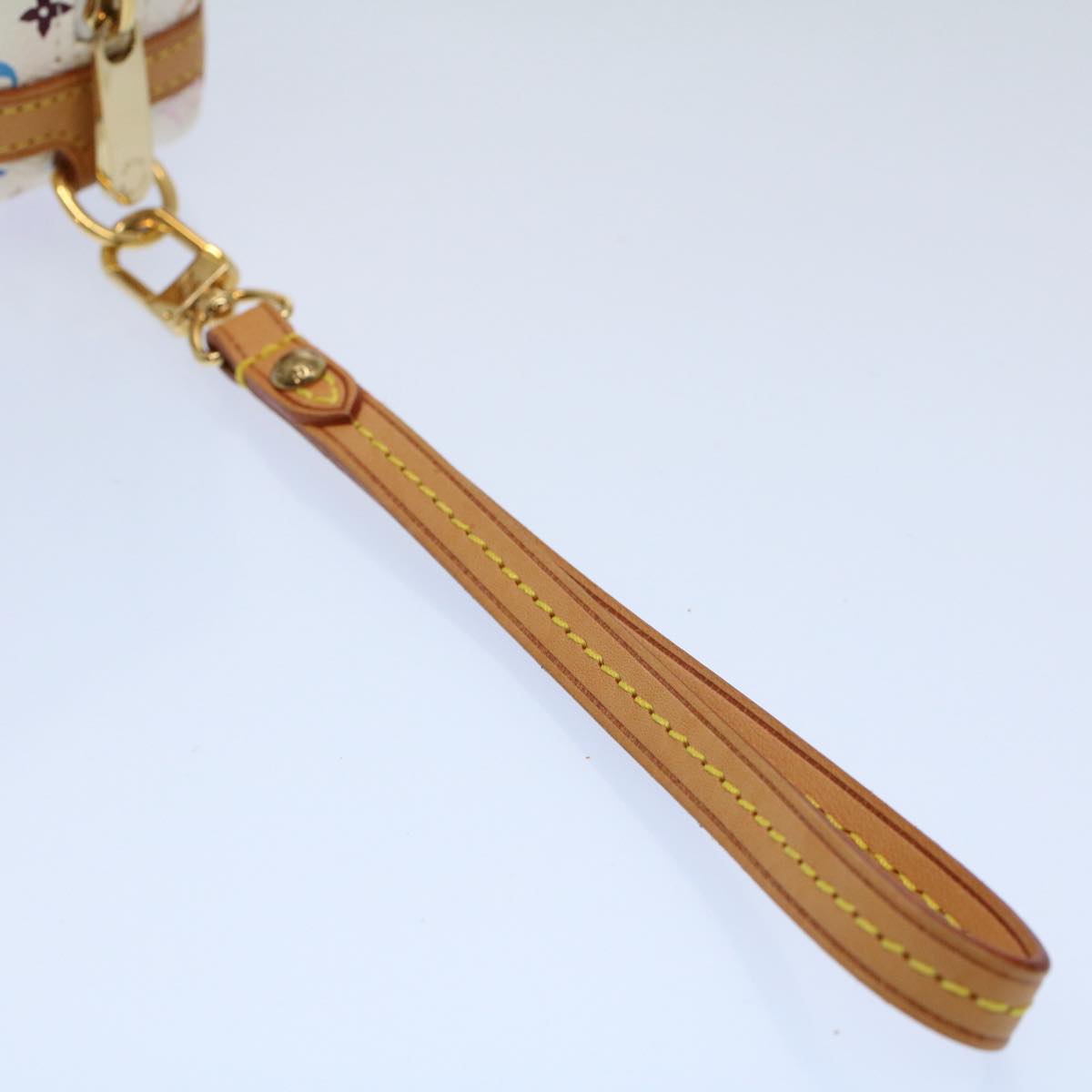 LOUIS VUITTON Monogram Multicolor Trousse Wapity Pouch White M58033 56958