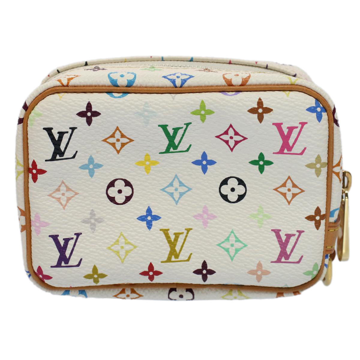 LOUIS VUITTON Monogram Multicolor Trousse Wapity Pouch White M58033 56958