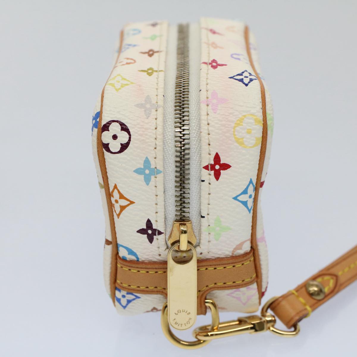 LOUIS VUITTON Monogram Multicolor Trousse Wapity Pouch White M58033 56958