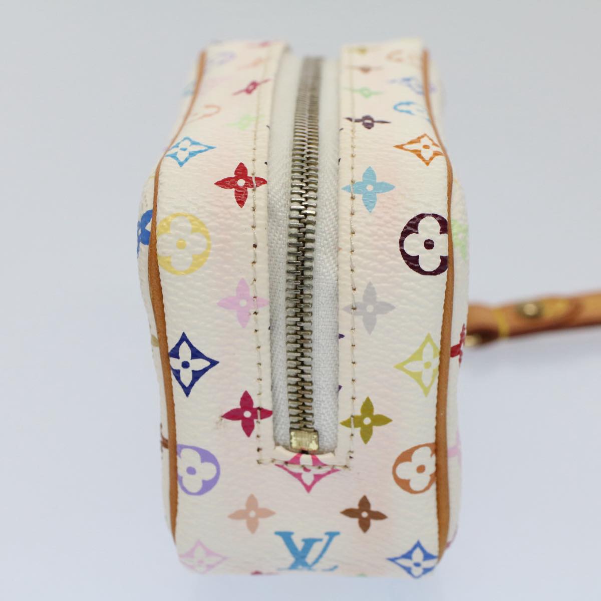 LOUIS VUITTON Monogram Multicolor Trousse Wapity Pouch White M58033 56958