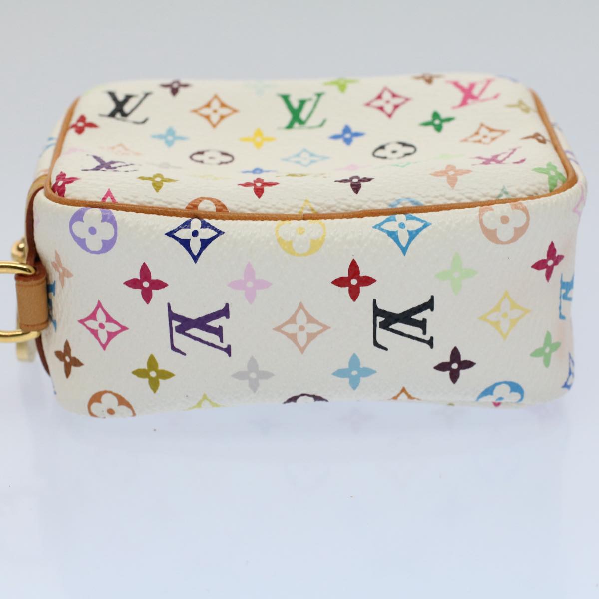 LOUIS VUITTON Monogram Multicolor Trousse Wapity Pouch White M58033 56958