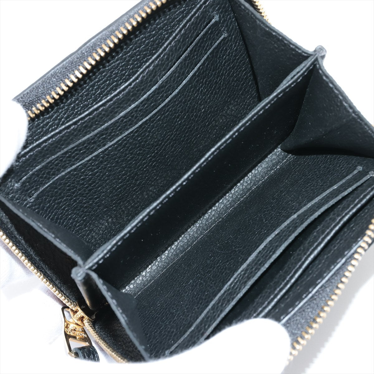 Louis Vuitton Monogram Amplant Zippyr Coin Pass M60574 Black Coin Case