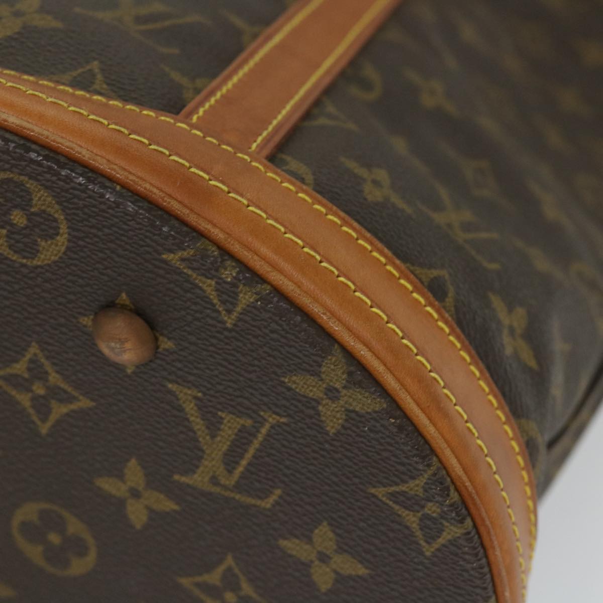 LOUIS VUITTON Monogram Bucket GM Shoulder Bag M42236 LV 56965