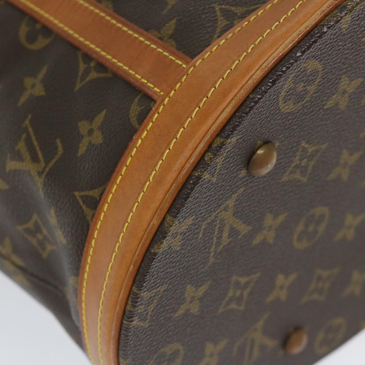 LOUIS VUITTON Monogram Bucket GM Shoulder Bag M42236 LV 56965