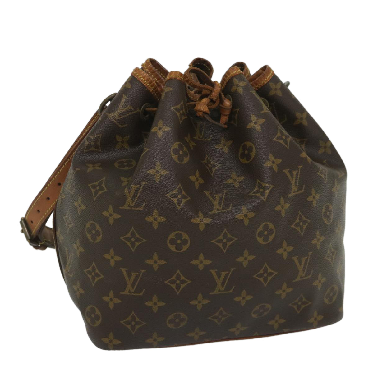 LOUIS VUITTON Monogram Petit Noe Shoulder Bag M42226 LV 56975