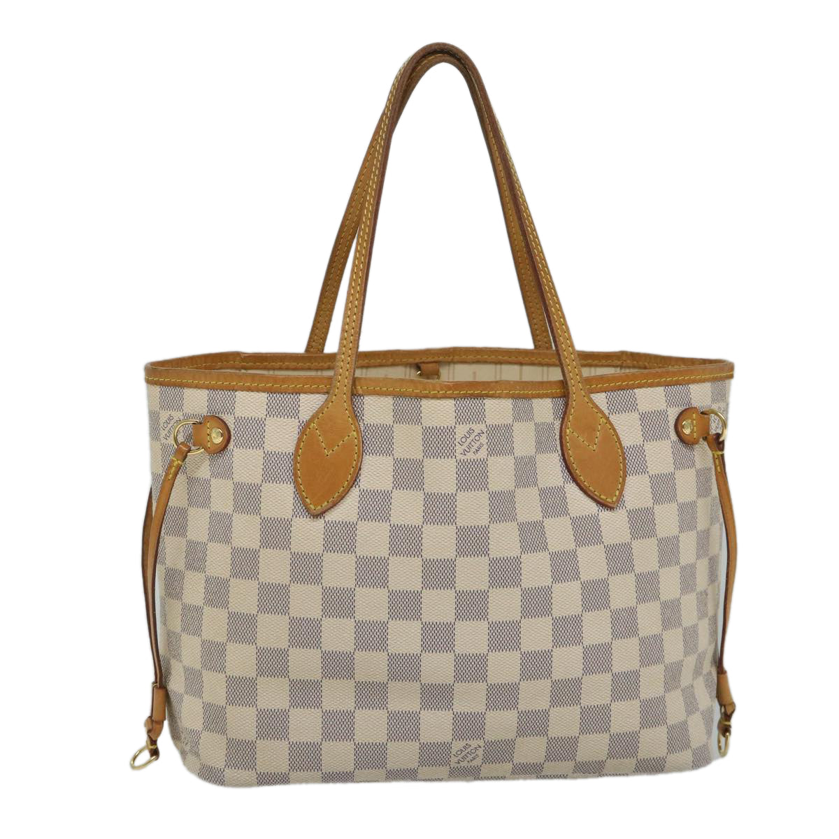 LOUIS VUITTON Damier Azur Neverfull PM Tote Bag N41362 LV 56980