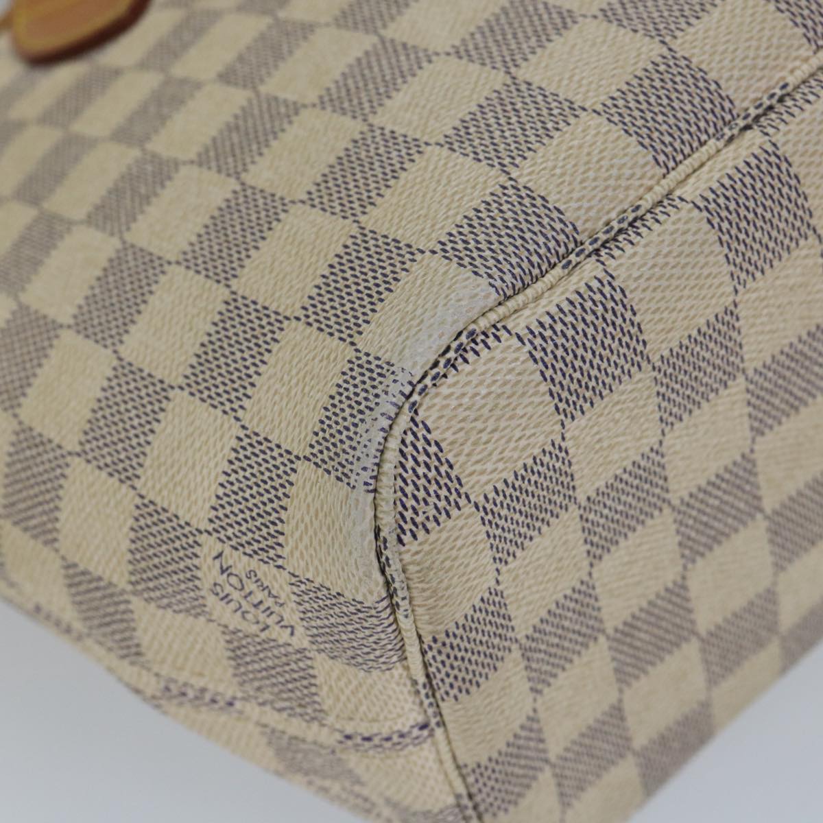 LOUIS VUITTON Damier Azur Neverfull PM Tote Bag N41362 LV 56980