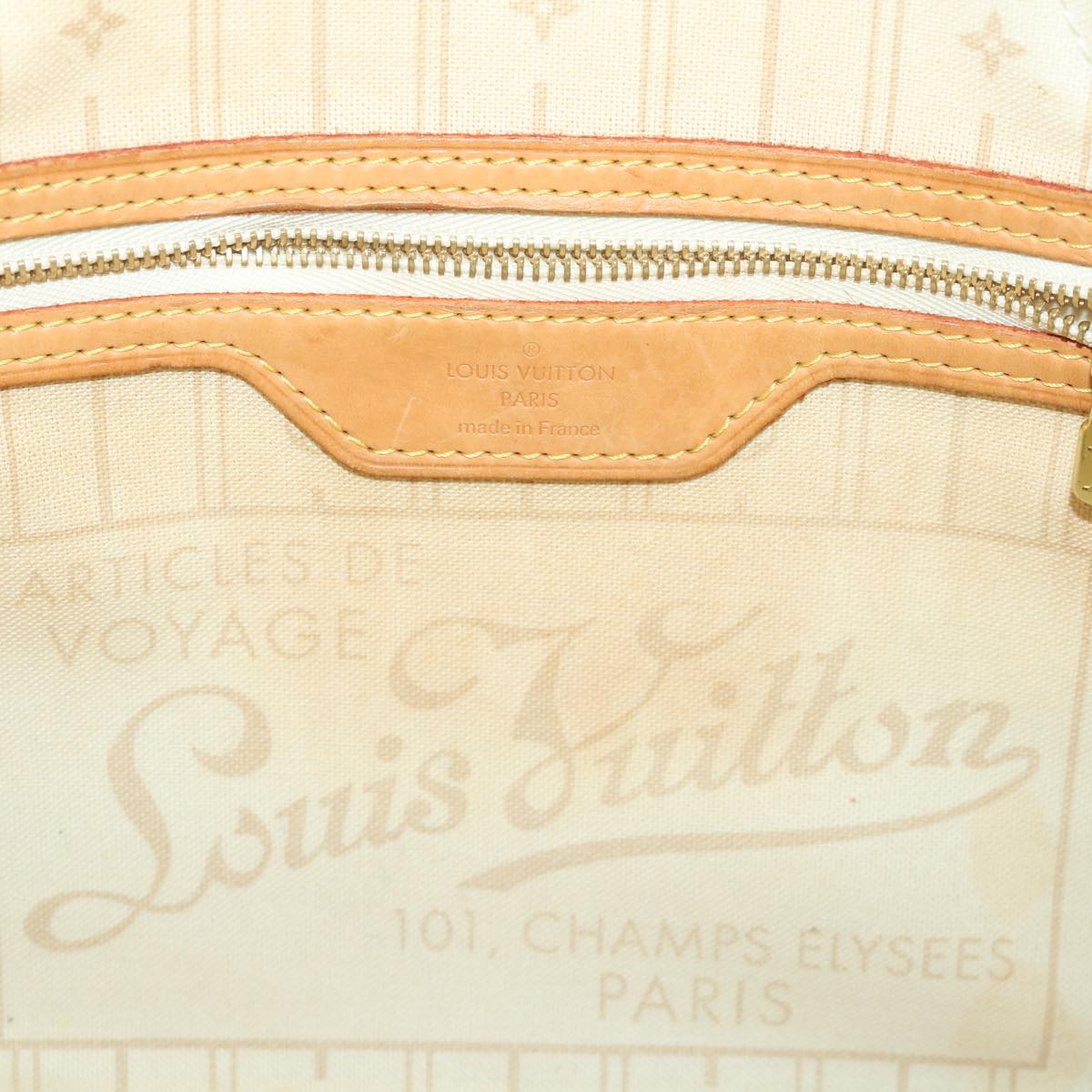 LOUIS VUITTON Damier Azur Neverfull PM Tote Bag N41362 LV 56980