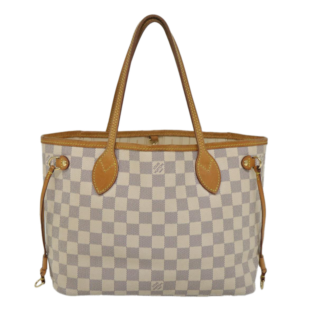 LOUIS VUITTON Damier Azur Neverfull PM Tote Bag N41362 LV 56980
