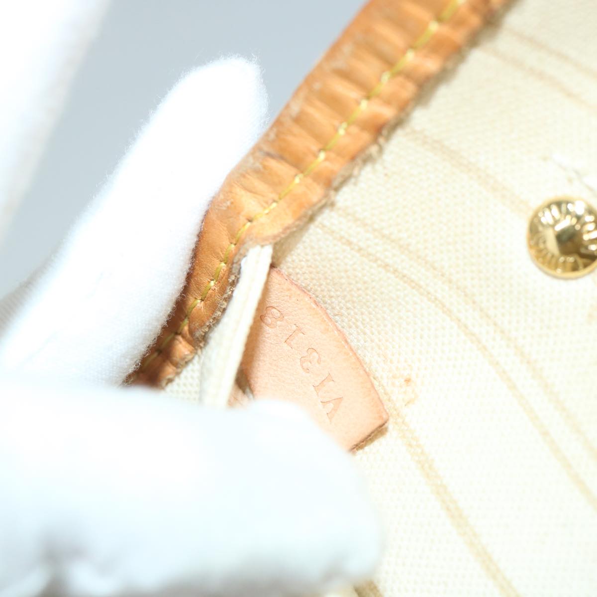LOUIS VUITTON Damier Azur Neverfull PM Tote Bag N41362 LV 56980