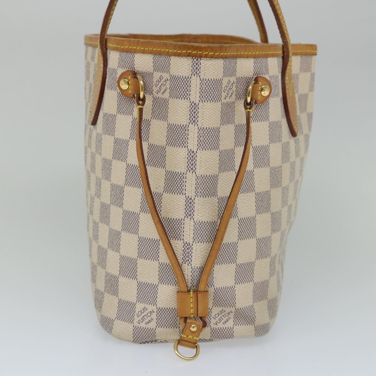 LOUIS VUITTON Damier Azur Neverfull PM Tote Bag N41362 LV 56980
