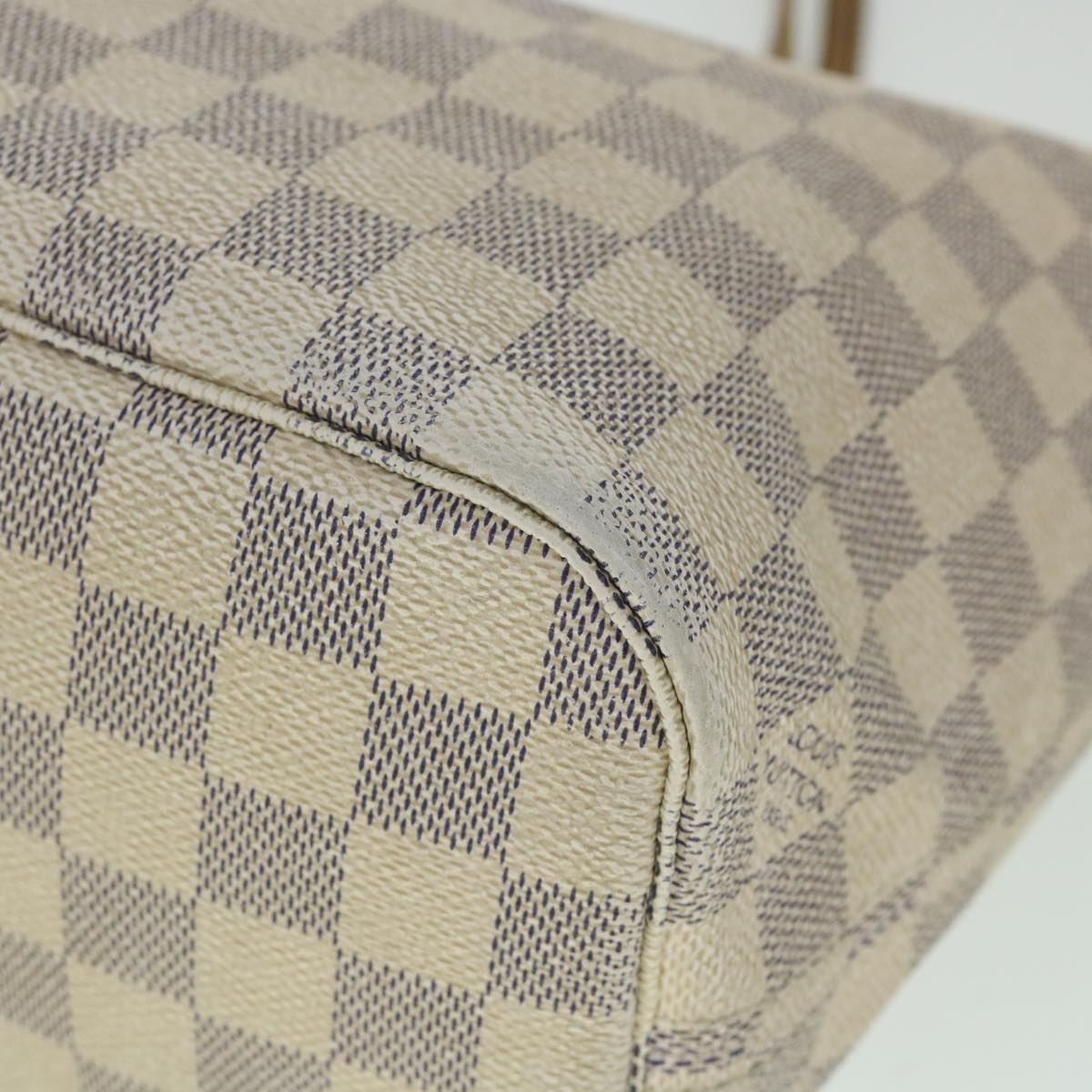 LOUIS VUITTON Damier Azur Neverfull PM Tote Bag N41362 LV 56981