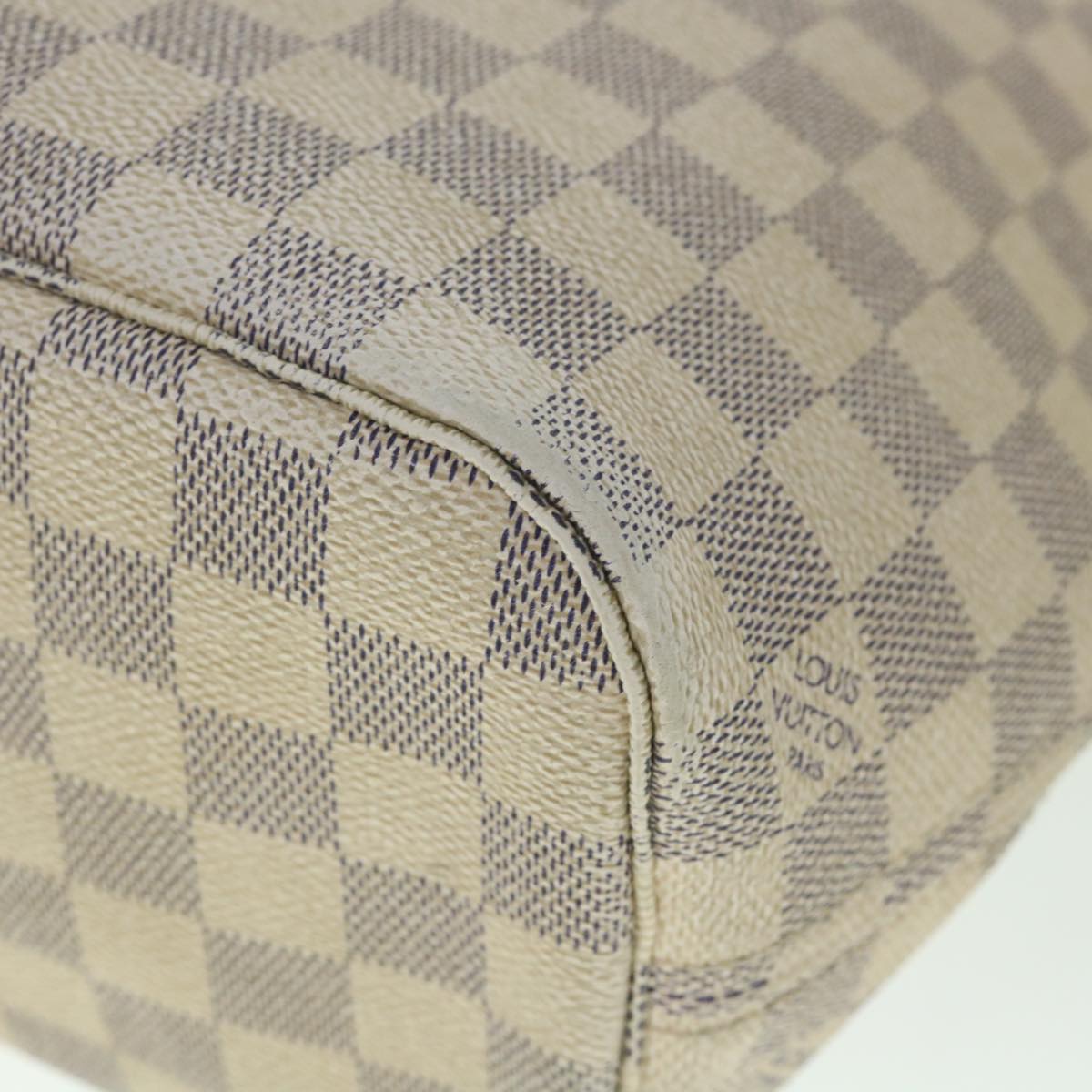 LOUIS VUITTON Damier Azur Neverfull PM Tote Bag N41362 LV 56981