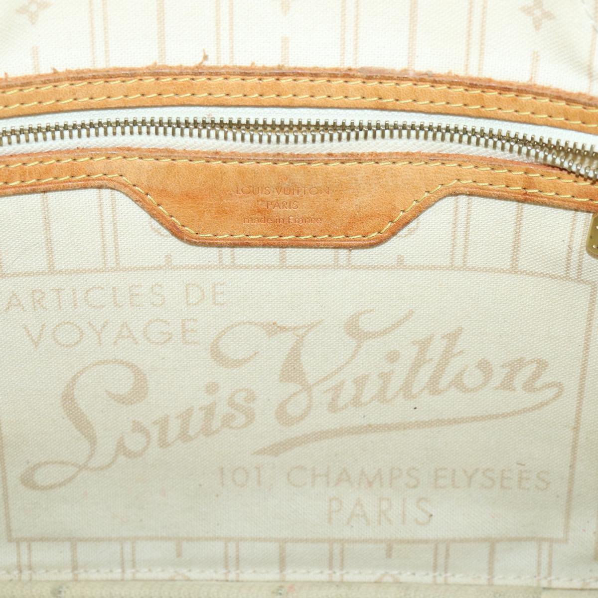 LOUIS VUITTON Damier Azur Neverfull PM Tote Bag N41362 LV 56981