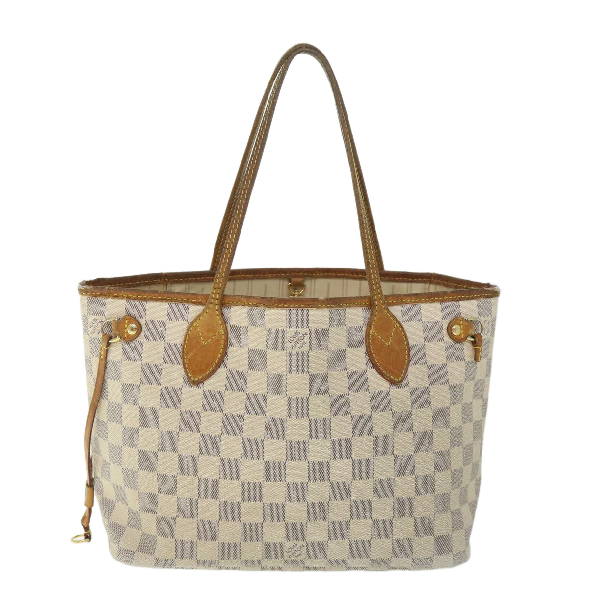 LOUIS VUITTON Damier Azur Neverfull PM Tote Bag N41362 LV 56981