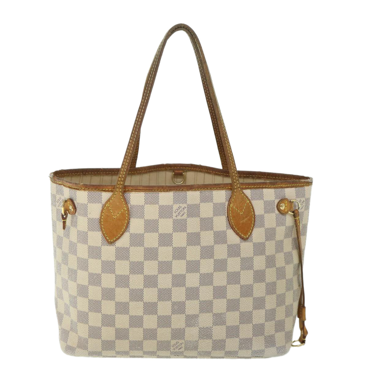 LOUIS VUITTON Damier Azur Neverfull PM Tote Bag N41362 LV 56981