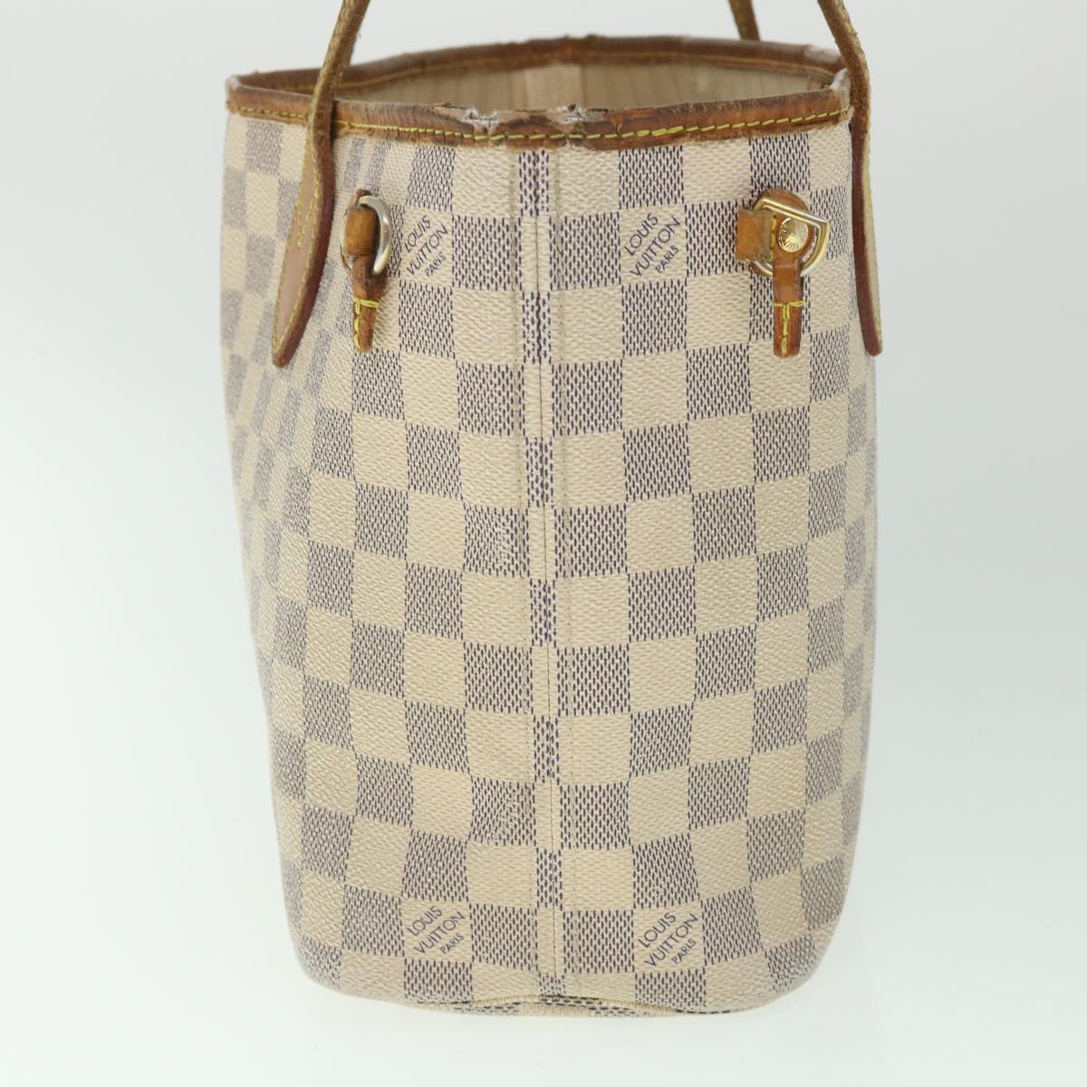 LOUIS VUITTON Damier Azur Neverfull PM Tote Bag N41362 LV 56981