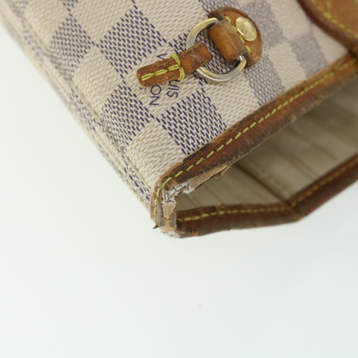 LOUIS VUITTON Damier Azur Neverfull PM Tote Bag N41362 LV 56981