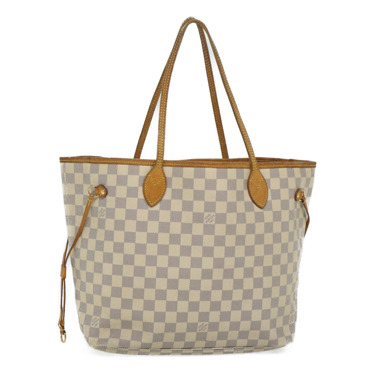 LOUIS VUITTON Damier Azur Neverfull MM Tote Bag N41605 LV 56982