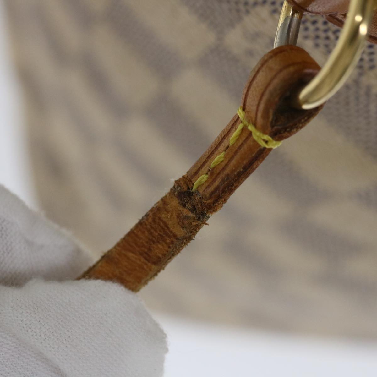 LOUIS VUITTON Damier Azur Neverfull MM Tote Bag N41605 LV 56982