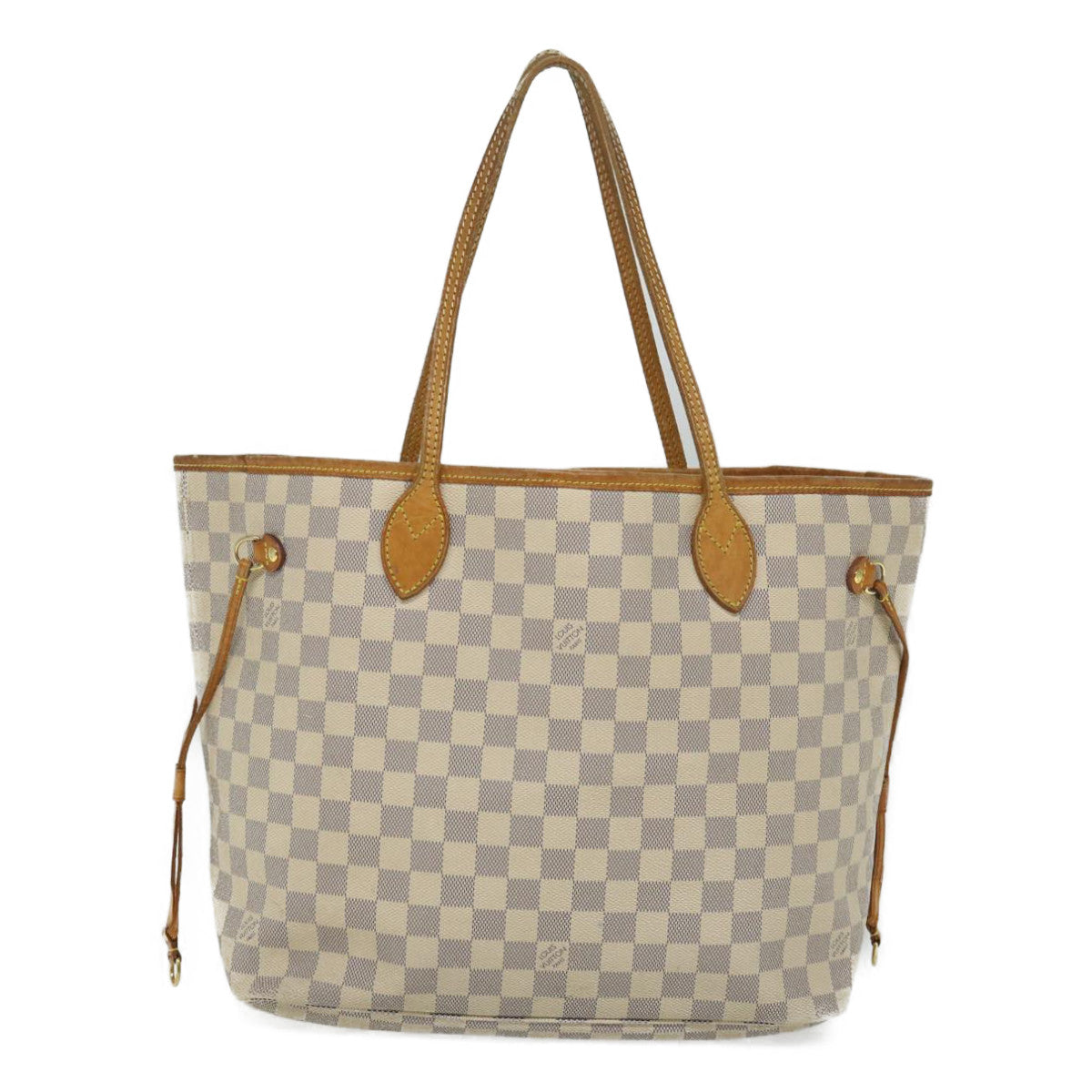LOUIS VUITTON Damier Azur Neverfull MM Tote Bag N41605 LV 56982