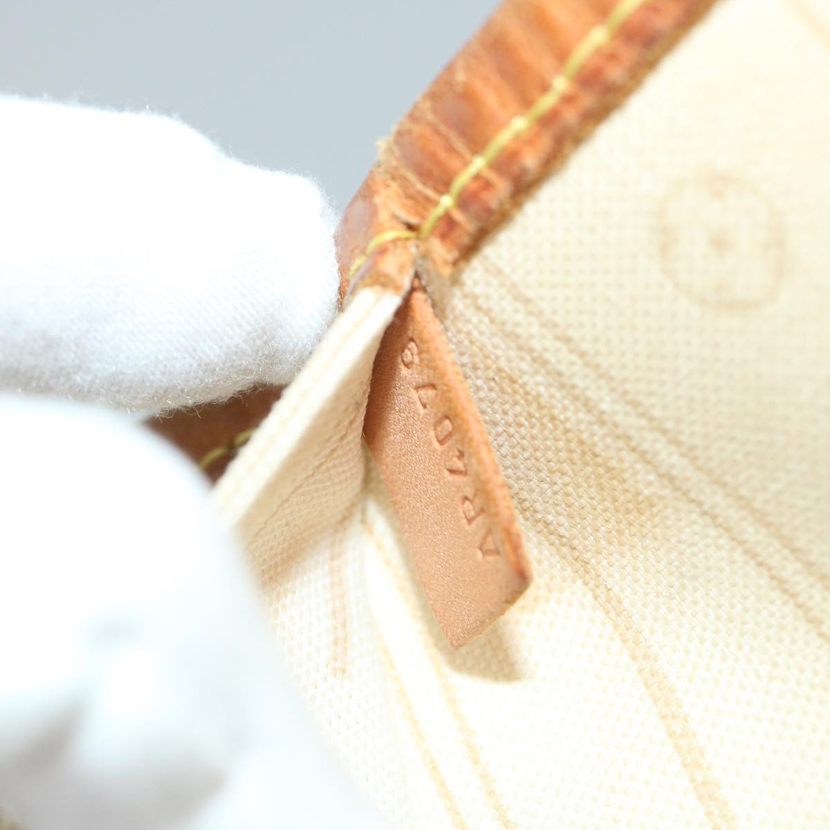 LOUIS VUITTON Damier Azur Neverfull MM Tote Bag N41605 LV 56982
