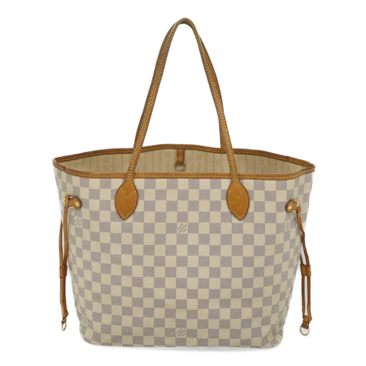 LOUIS VUITTON Damier Azur Neverfull MM Tote Bag N41605 LV 56982