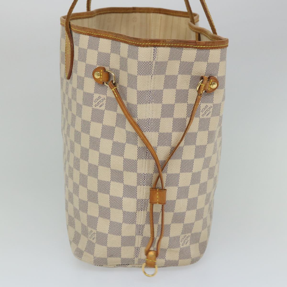 LOUIS VUITTON Damier Azur Neverfull MM Tote Bag N41605 LV 56982