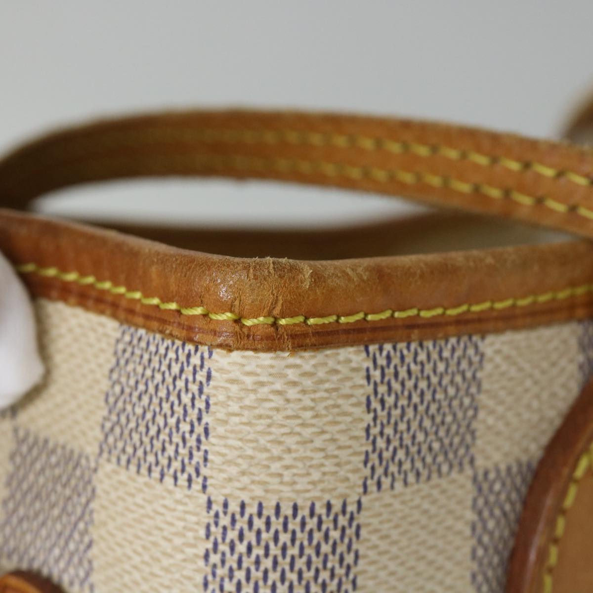 LOUIS VUITTON Damier Azur Neverfull MM Tote Bag N41605 LV 56982