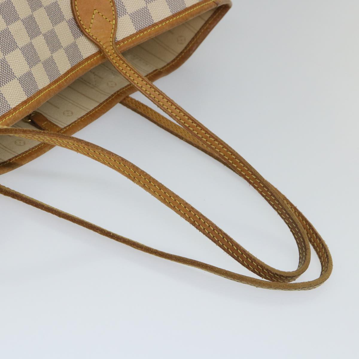 LOUIS VUITTON Damier Azur Neverfull MM Tote Bag N41605 LV 56982