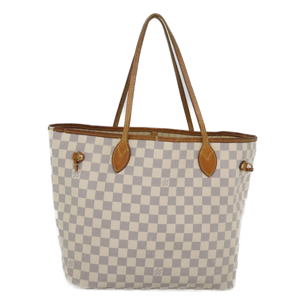 LOUIS VUITTON Damier Azur Neverfull MM Tote Bag N41605 LV 56983