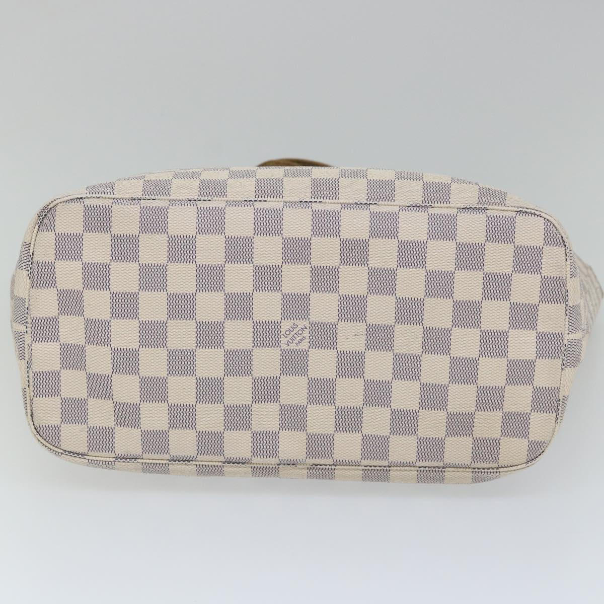 LOUIS VUITTON Damier Azur Neverfull MM Tote Bag N41605 LV 56983