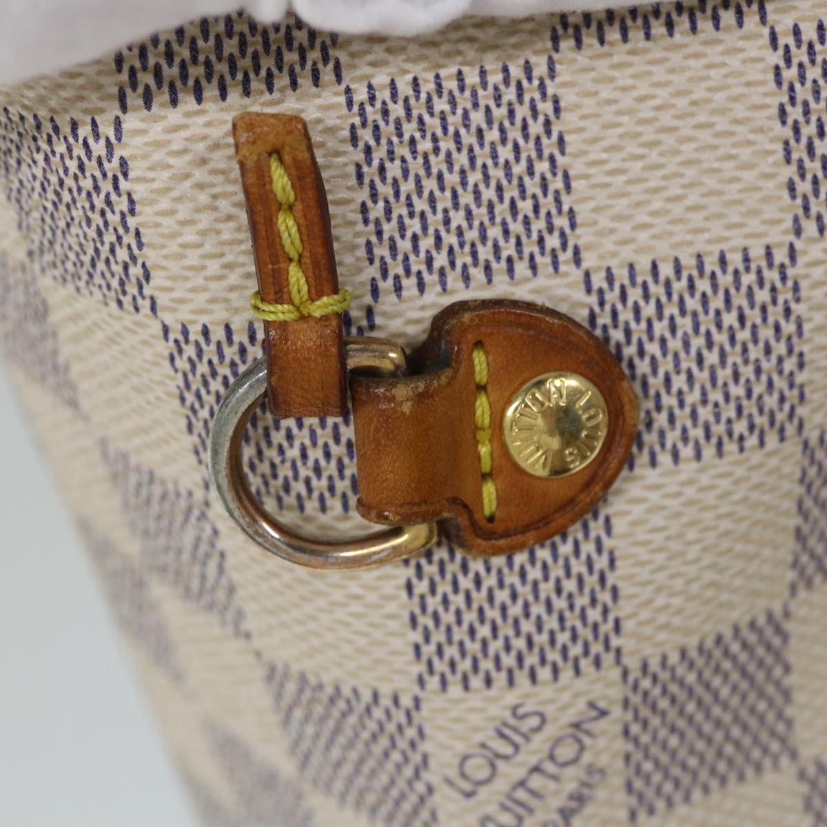LOUIS VUITTON Damier Azur Neverfull MM Tote Bag N41605 LV 56983