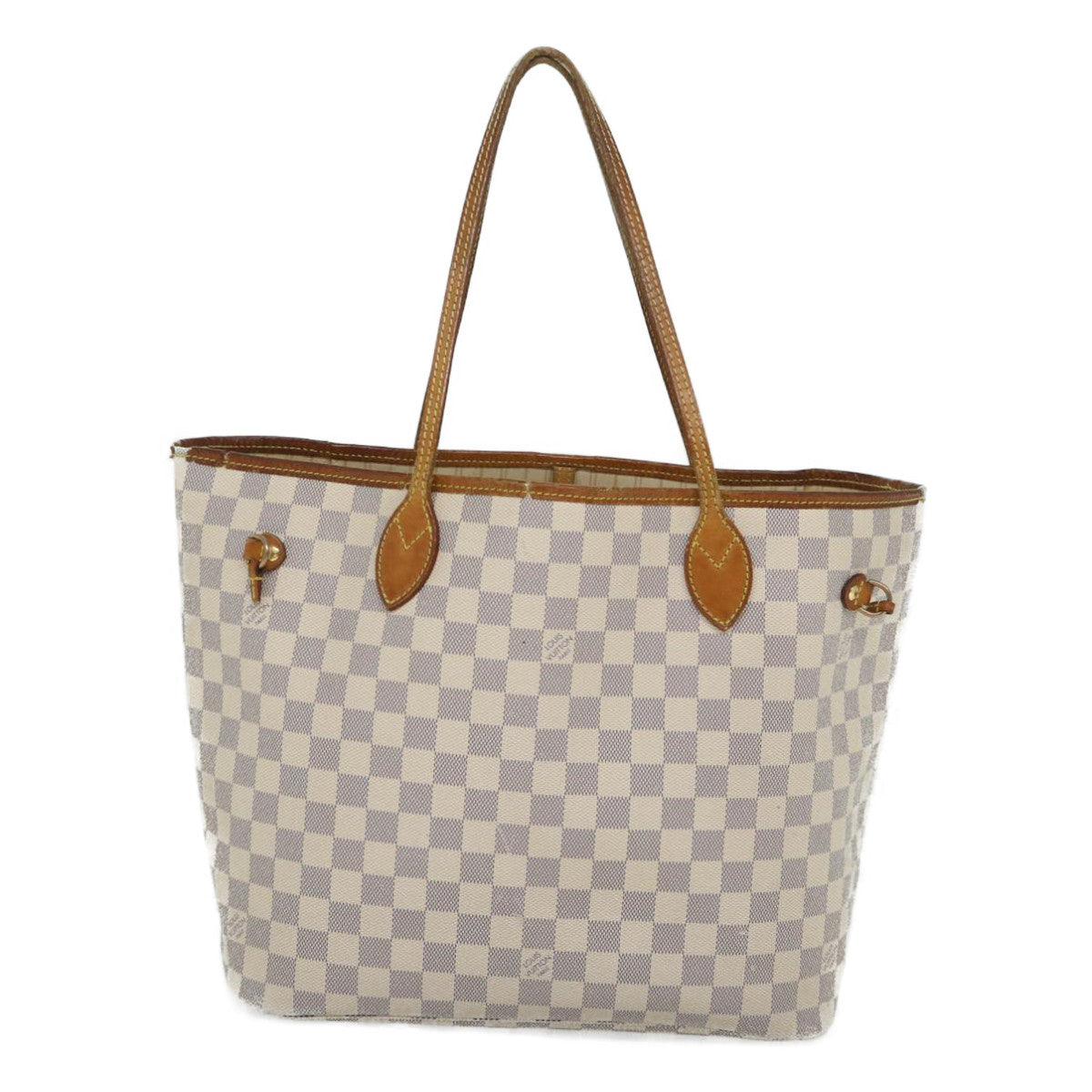 LOUIS VUITTON Damier Azur Neverfull MM Tote Bag N41605 LV 56983