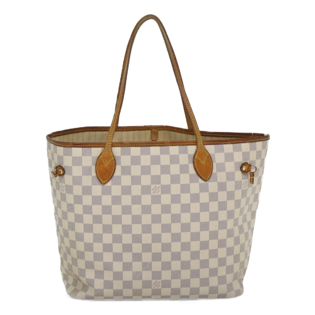 LOUIS VUITTON Damier Azur Neverfull MM Tote Bag N41605 LV 56983