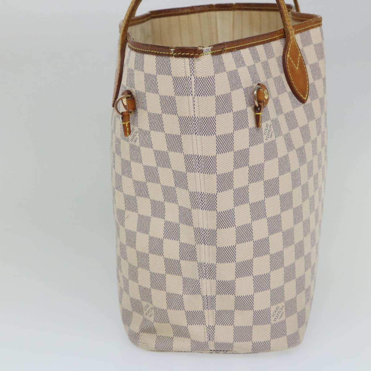 LOUIS VUITTON Damier Azur Neverfull MM Tote Bag N41605 LV 56983