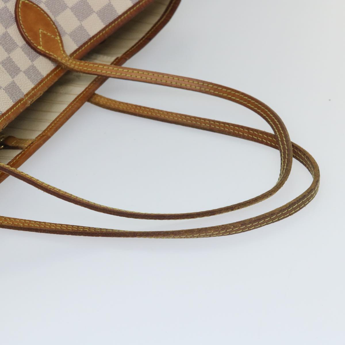 LOUIS VUITTON Damier Azur Neverfull MM Tote Bag N41605 LV 56983