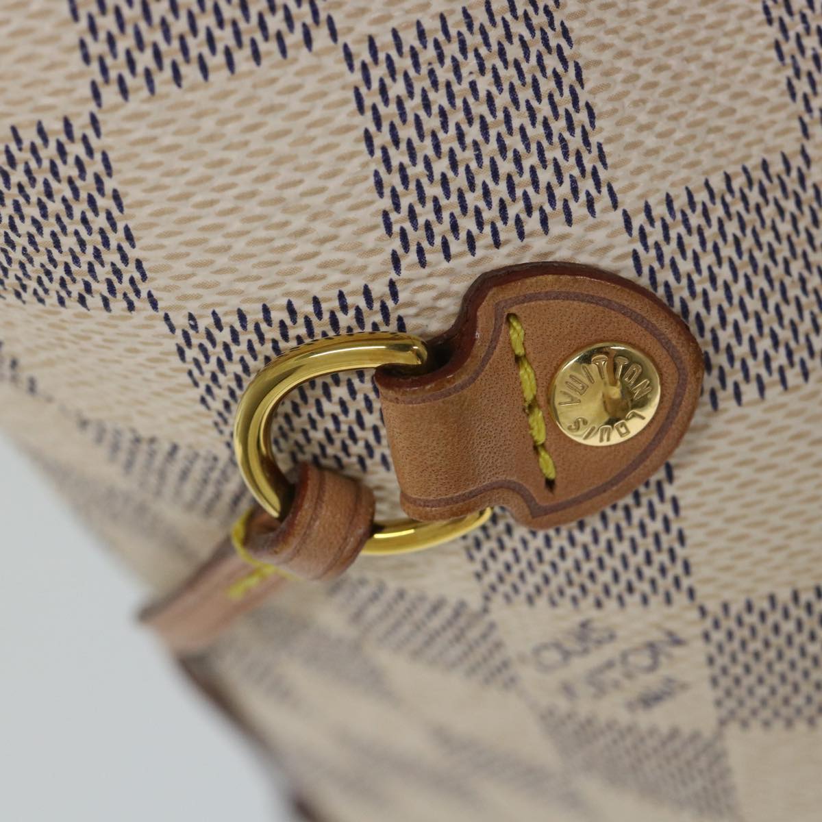 LOUIS VUITTON Damier Azur Neverfull MM Tote Bag N41605 LV 56984