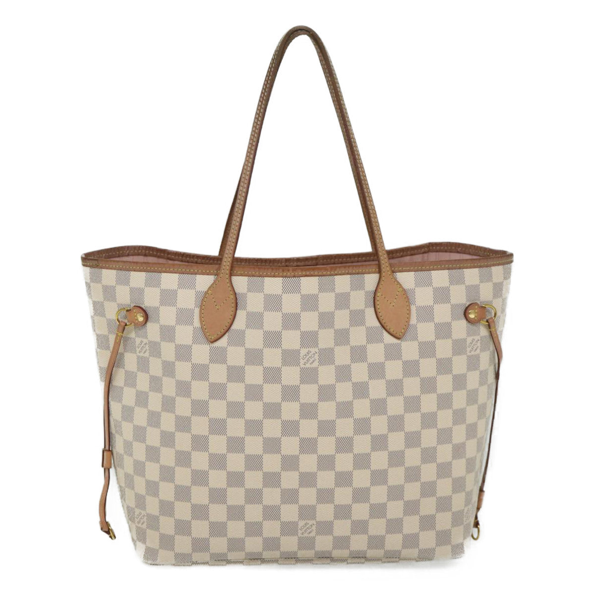 LOUIS VUITTON Damier Azur Neverfull MM Tote Bag N41605 LV 56984