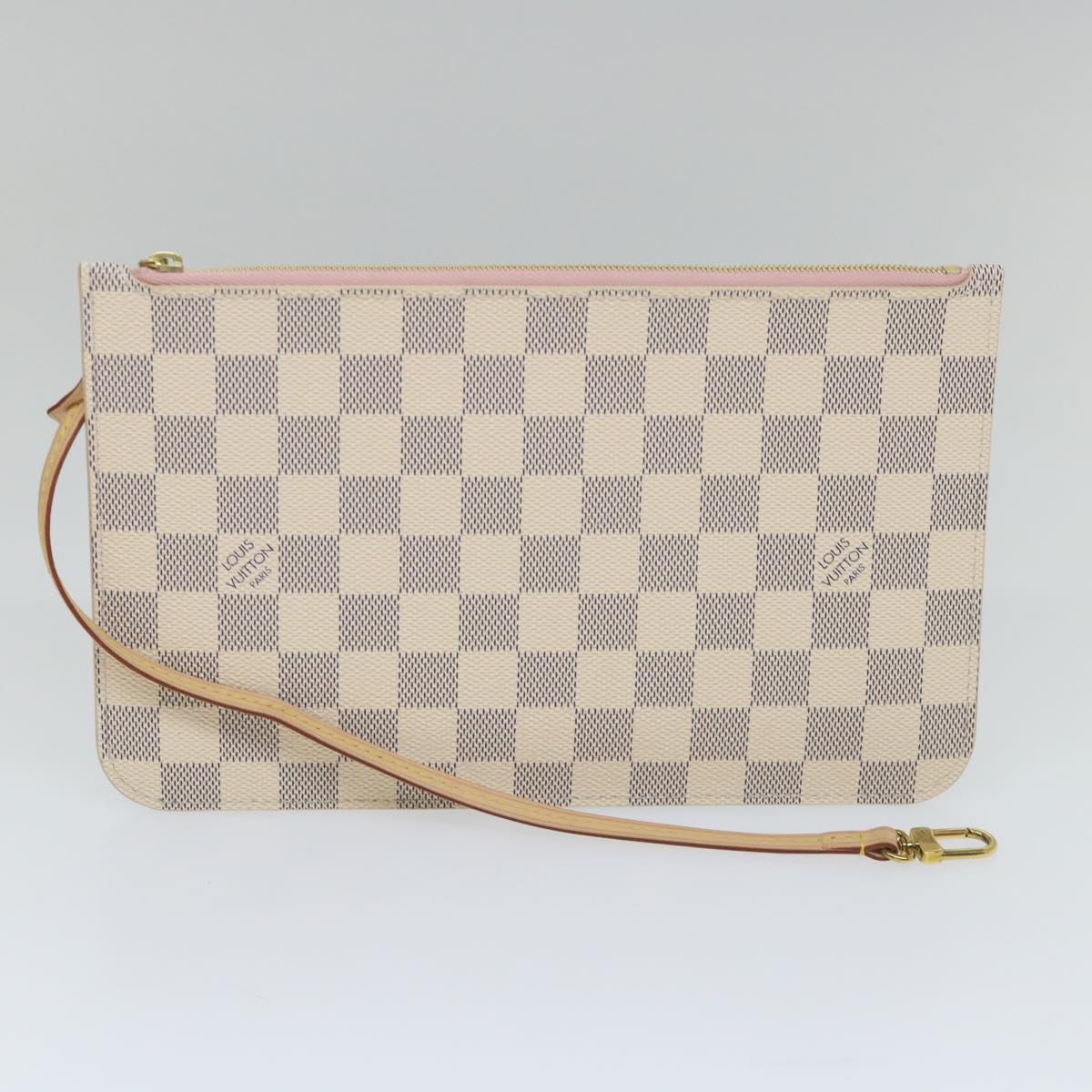 LOUIS VUITTON Damier Azur Neverfull MM Tote Bag N41605 LV 56984