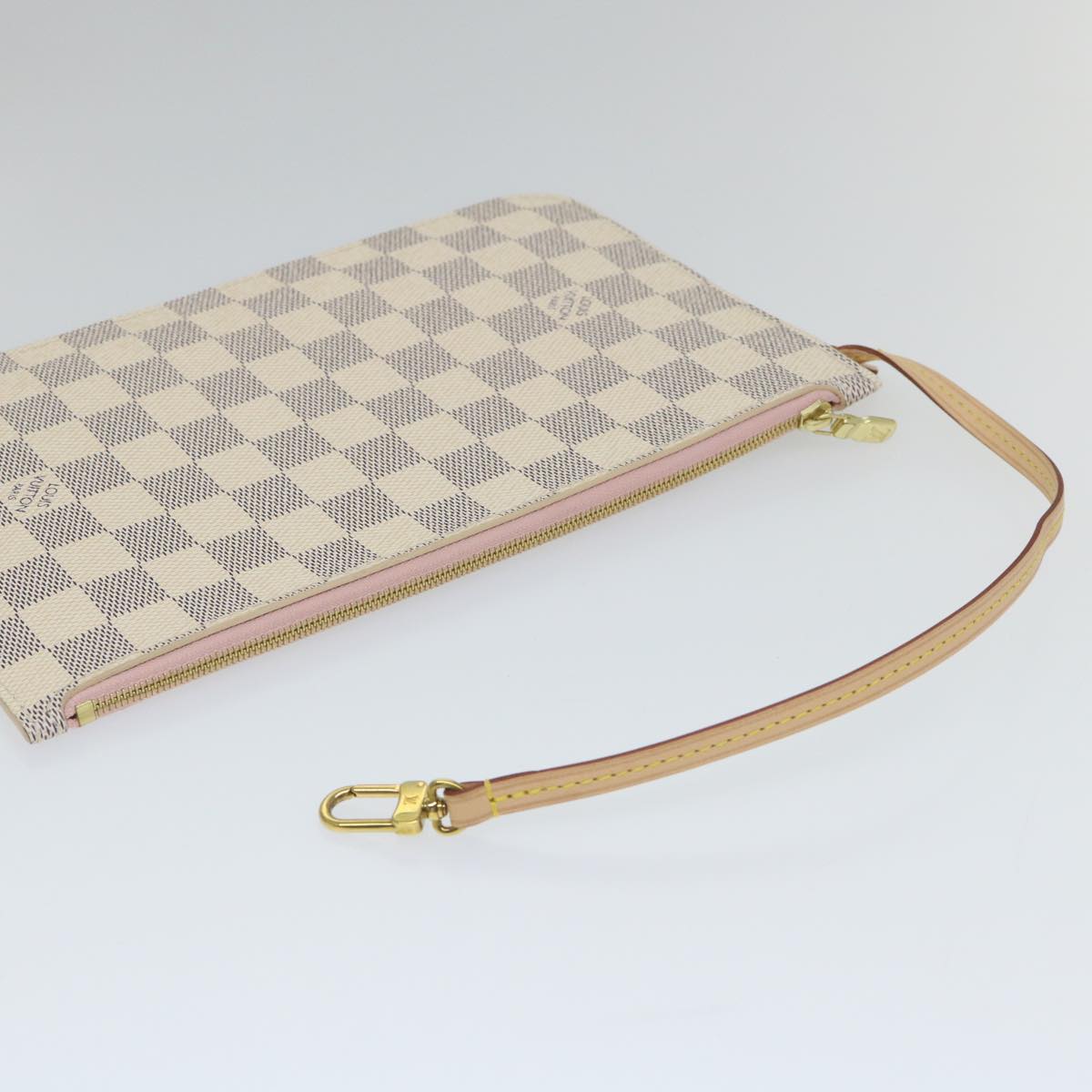LOUIS VUITTON Damier Azur Neverfull MM Tote Bag N41605 LV 56984