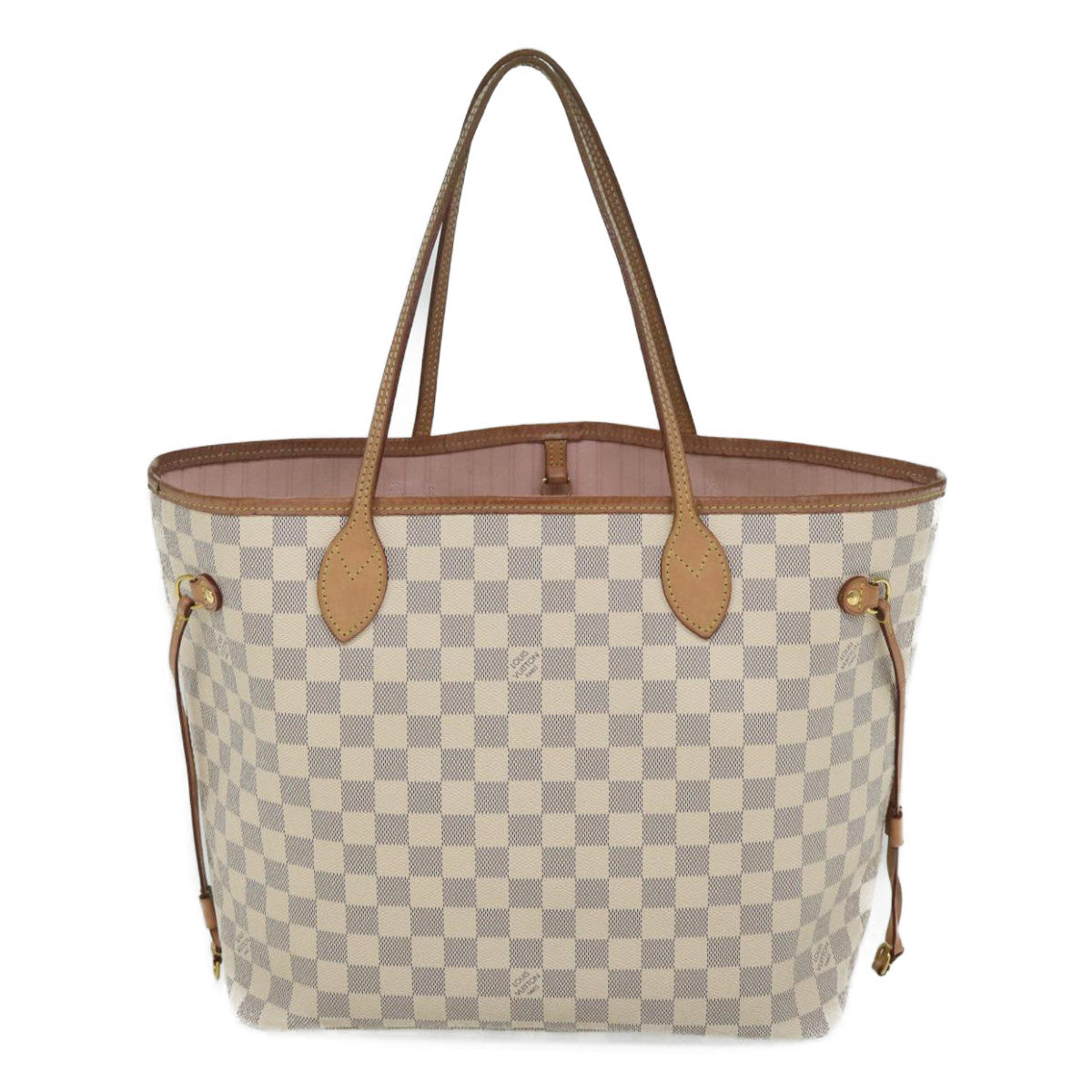 LOUIS VUITTON Damier Azur Neverfull MM Tote Bag N41605 LV 56984