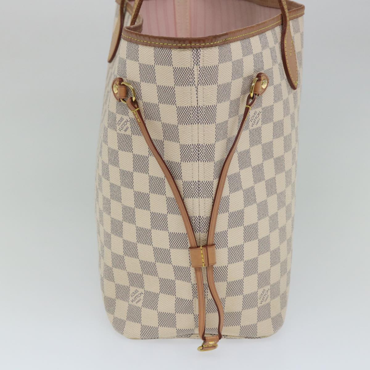 LOUIS VUITTON Damier Azur Neverfull MM Tote Bag N41605 LV 56984
