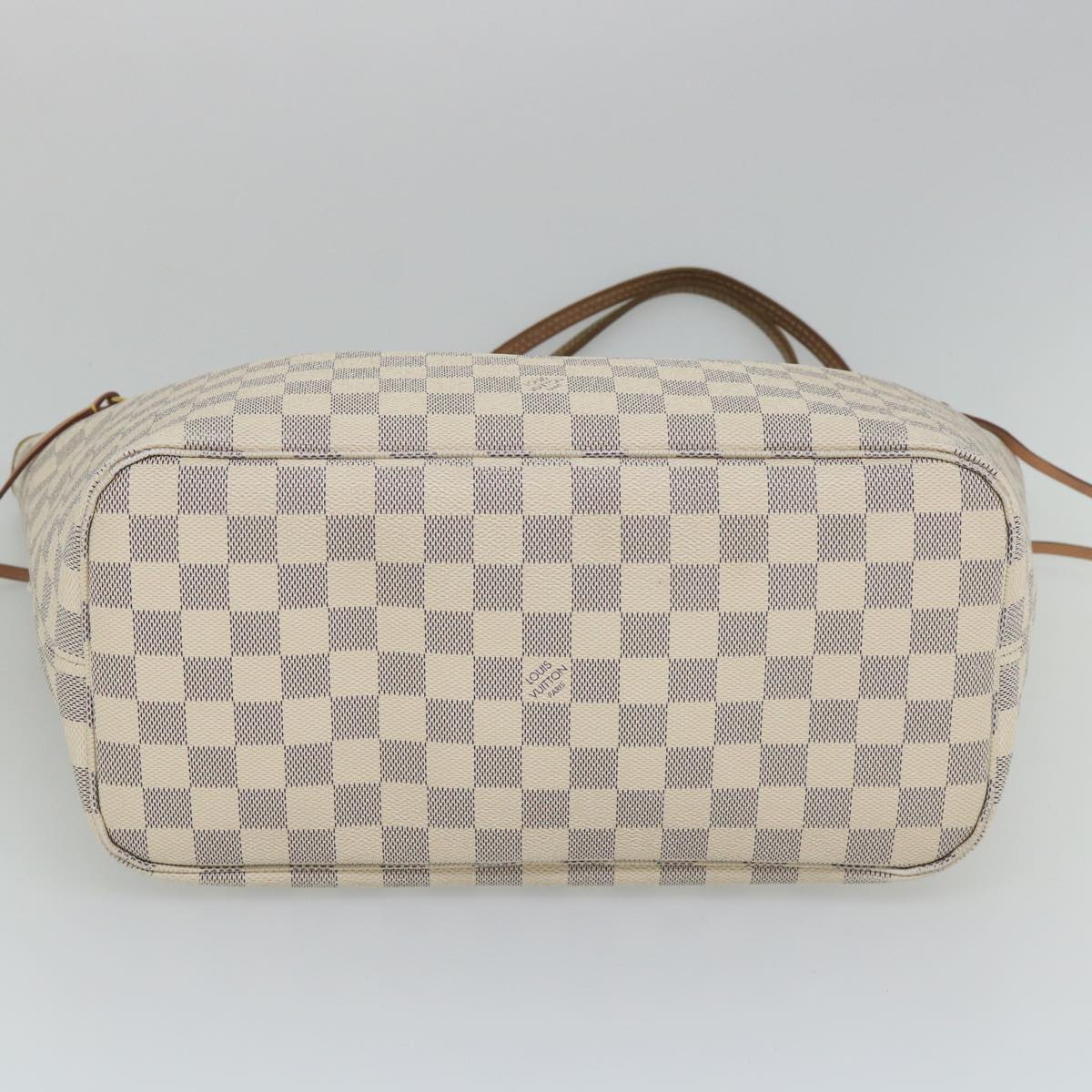 LOUIS VUITTON Damier Azur Neverfull MM Tote Bag N41605 LV 56984