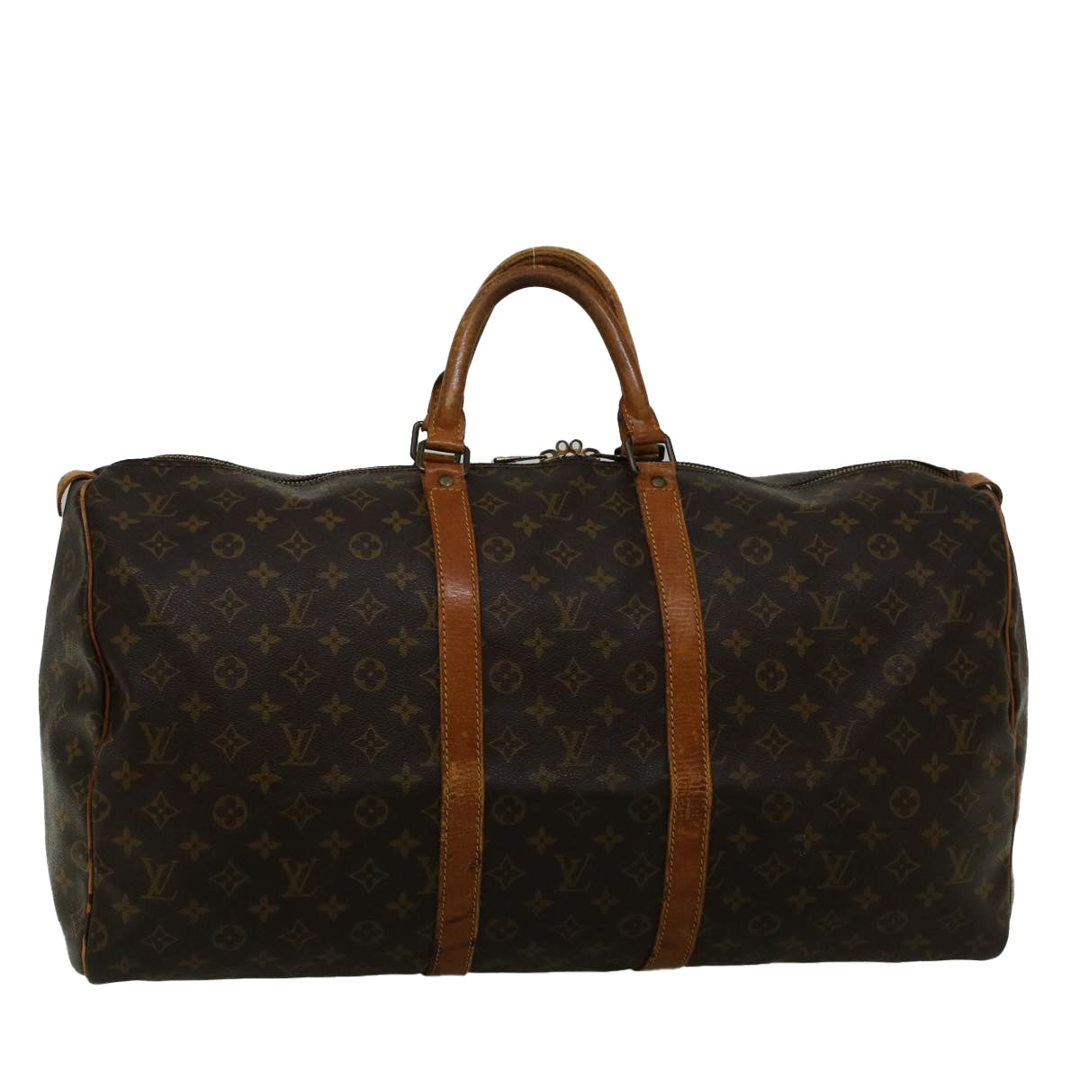 LOUIS VUITTON Monogram Keepall 55 Boston Bag M41424 LV 56989